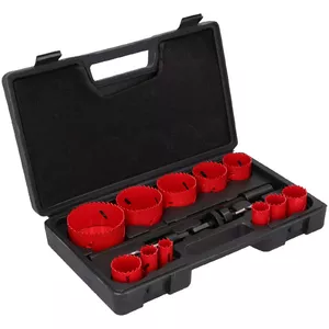 Holesaw set DRAUMET BI-metal 11 pcs, diameter range 19–76 mm