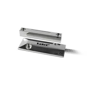 Vadu durvju/logu sensors SATEL B-4M — metāla korpuss, barošana 100 V, 78.5×29×54.5 mm