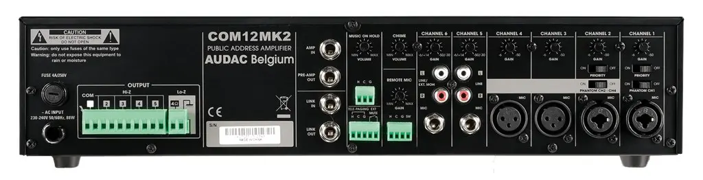 AUDAC COM12MK2 audio amplifier Photo 4