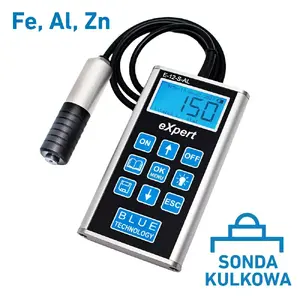 Krāsas biezuma mērītājs Blue Technology eXpert E-12-S-AL — digitālais, 0–2000 µm