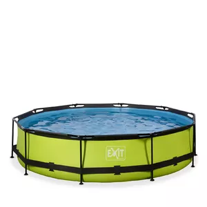 EXIT Lime pool ø360x76cm with filter pump - green каркасный бассейн Круг 6125 L Зеленый