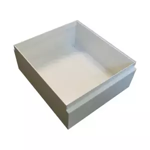 Storage box Alantec PPP02 — rectangular metal, white
