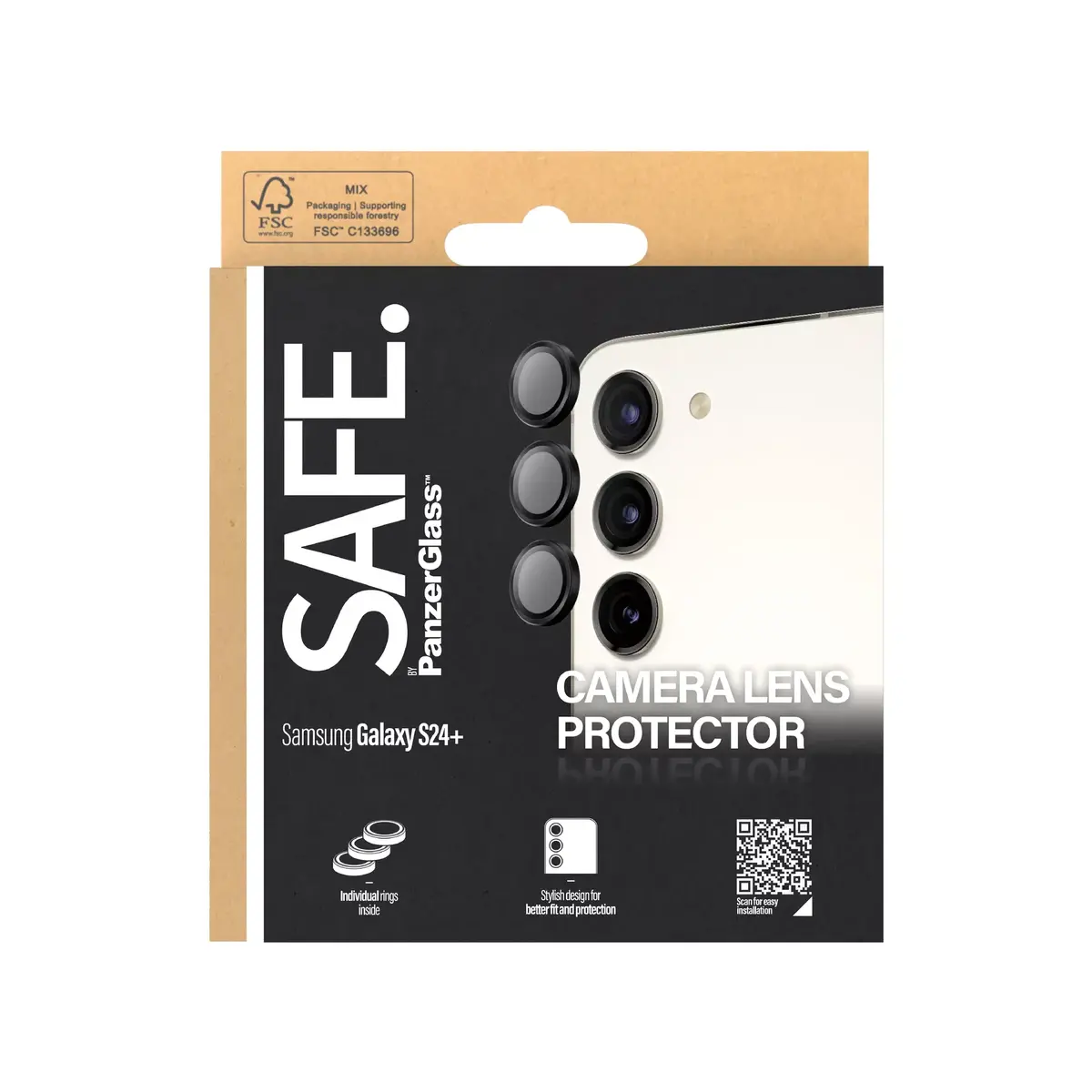 Защитное стекло камеры PanzerGlass SAFE. для Samsung Galaxy S24/S23/S23+ Photo 3