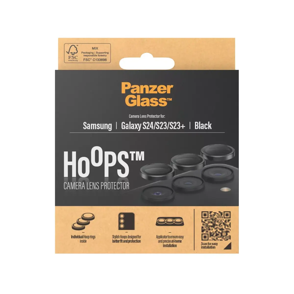 Защитное стекло для камеры PanzerGlass Hoops Samsung Galaxy S24 S23 S23 Plus Photo 3