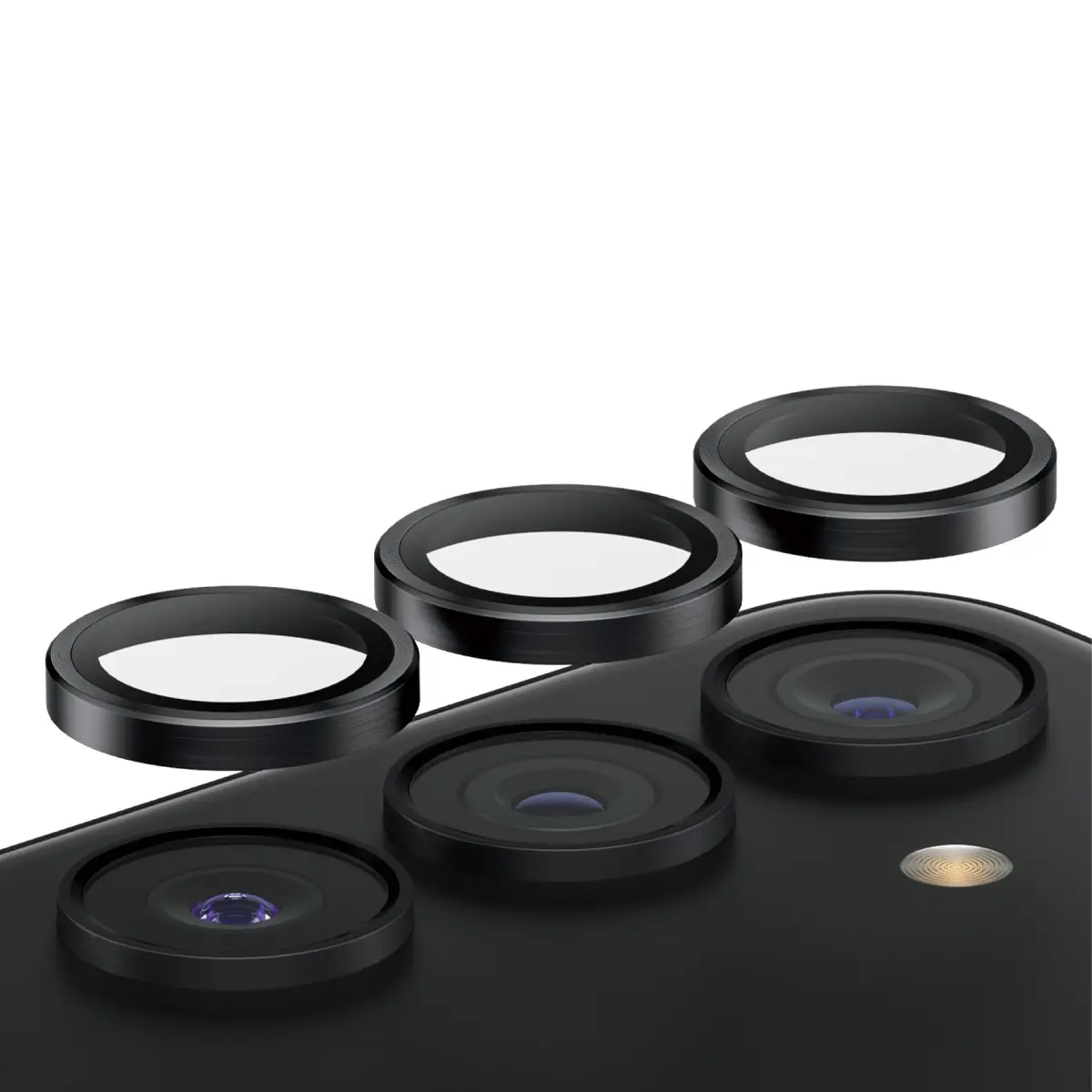 Kameras lēcas aizsargs PanzerGlass Hoops Black