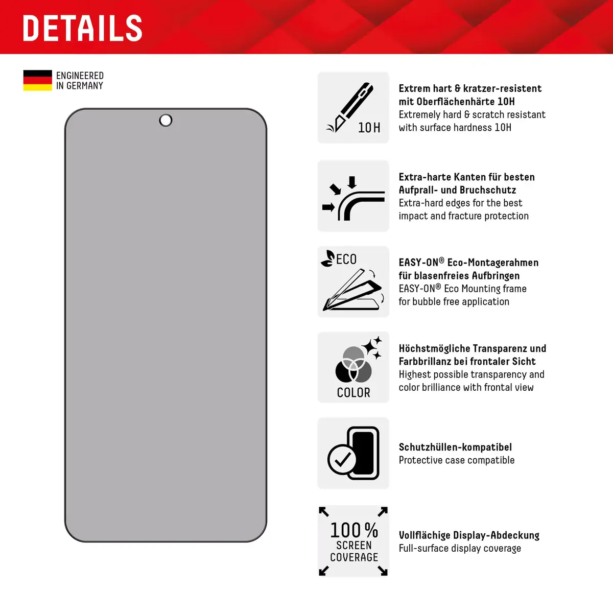 Защитное стекло для экрана Displex Samsung Galaxy S24 Photo 2