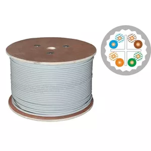 Networking Cable Alantec KIU6ALSOH500D Cat6 U/UTP 23 AWG LSOH 500 m Grey