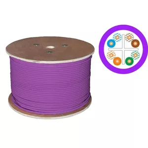 Network cable Alantec U/UTP Cat.6 LSOH B2ca 500 m (purple sheath)