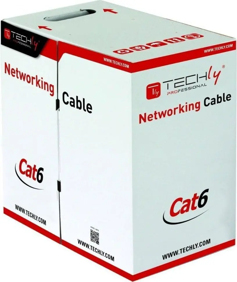 Tīkla kabelis Techly ITP-C6F-FL Pelēks Cat6