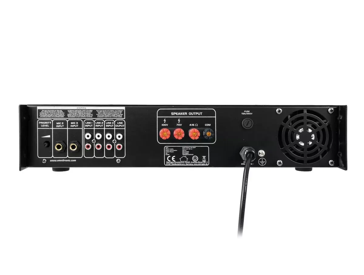 Audio pastiprinātājs Omnitronic 80709621 Photo 3