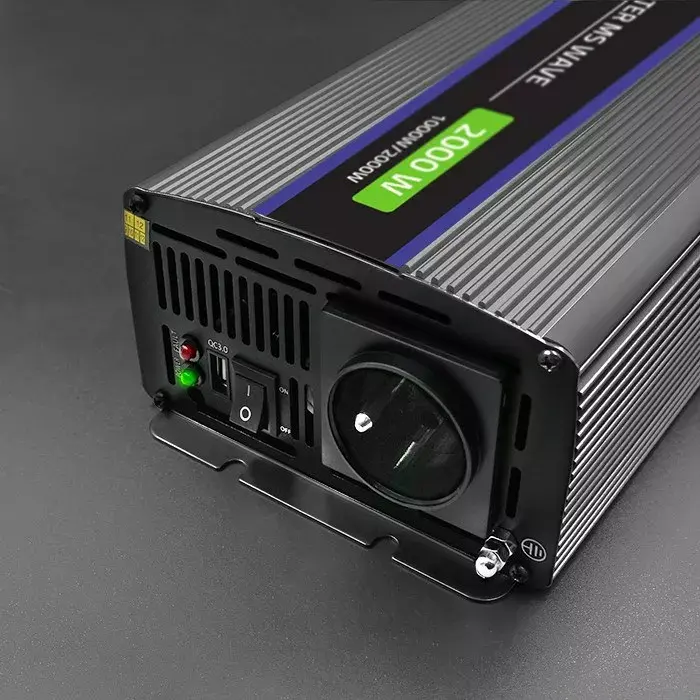 Pārveidotājs Qoltec Monolith 2000 MS 12V→230V 2000W Photo 9