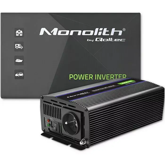 Pārveidotājs Qoltec Monolith 2000 MS 12V→230V 2000W Photo 12