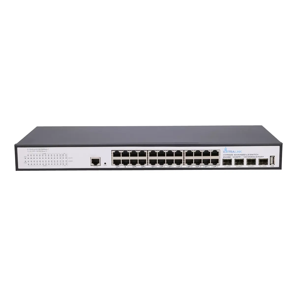 Extralink Hypnos managed L3 switch — 24x Gigabit, 4x SFP+ Photo 3