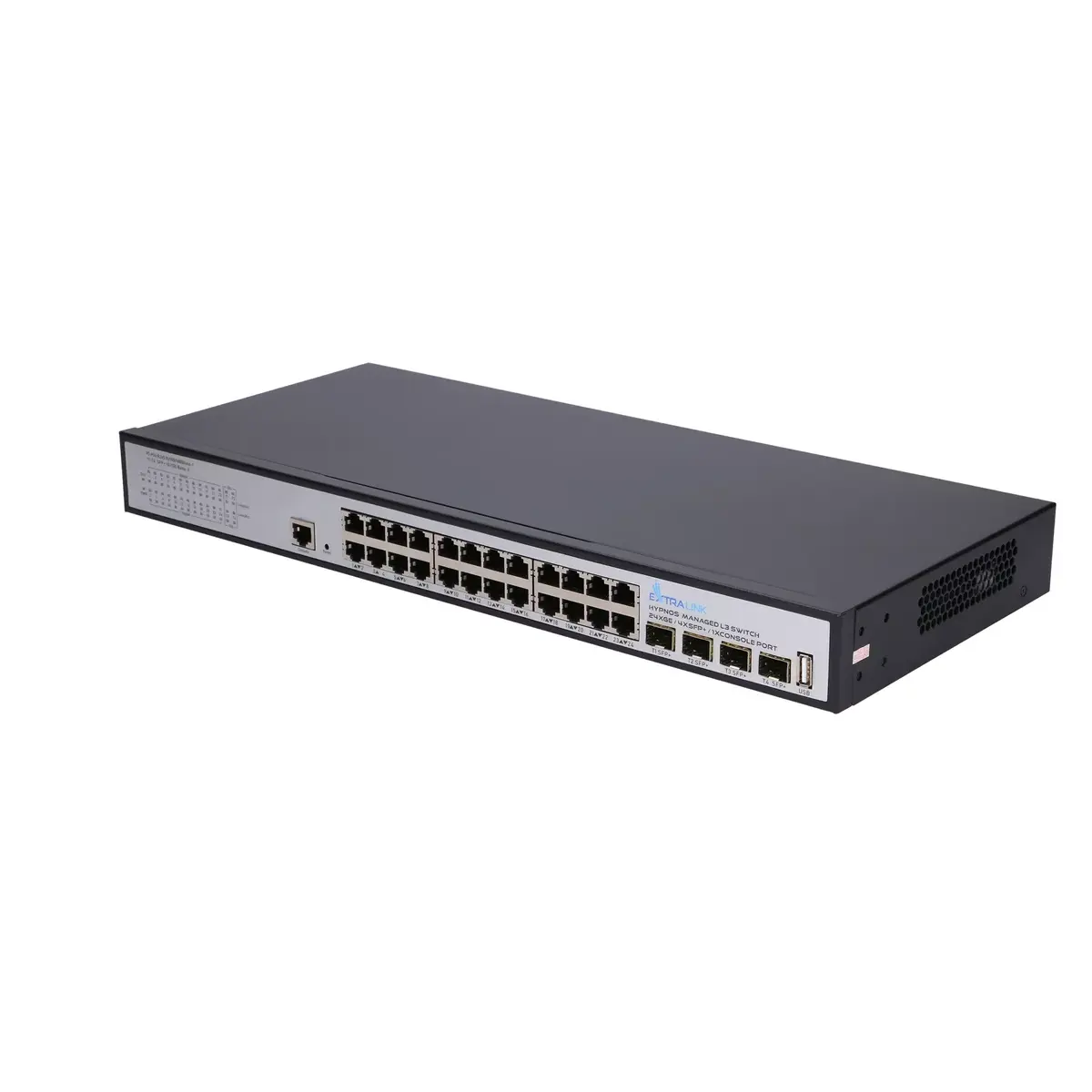Extralink Hypnos managed L3 switch — 24x Gigabit, 4x SFP+ Photo 4