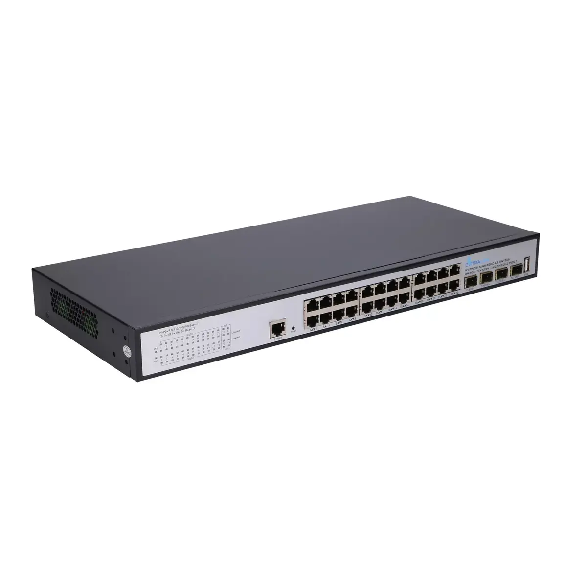 Extralink Hypnos managed L3 switch — 24x Gigabit, 4x SFP+ Photo 5