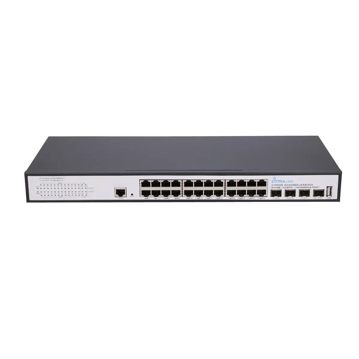 Extralink Hypnos managed L3 switch — 24x Gigabit, 4x SFP+ Photo 6