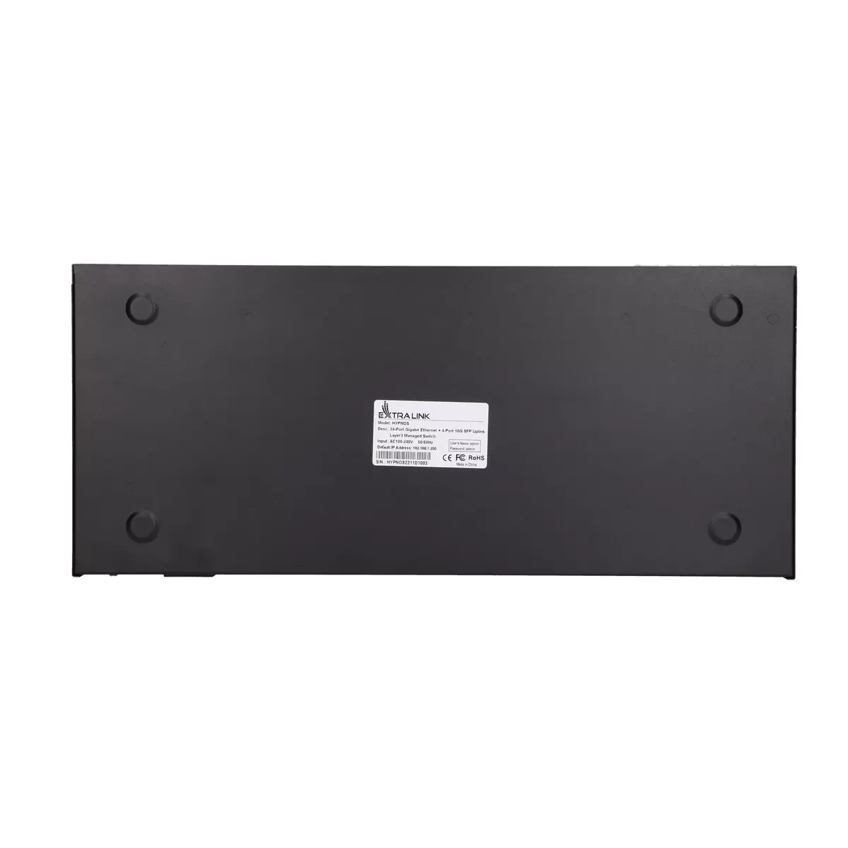 Extralink Hypnos managed L3 switch — 24x Gigabit, 4x SFP+ Photo 7