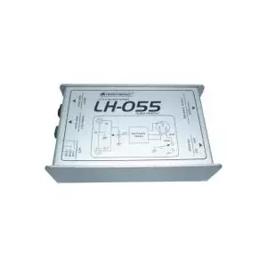 Пассивный DI-бокс Omnitronic LH-055 1-канальный — пассивный директ-бокс для инструмент/линейных сигналов, 1 вход, балансный XLR-выход
