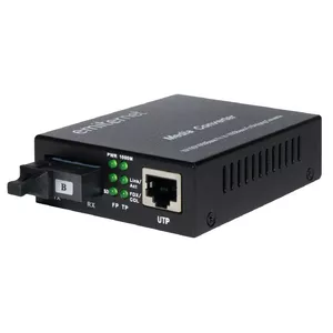 Оптический медиаконвертер EMITER EM/1GB-ETH-1XSC-1550 WDM 10/100/1000 Мбит/с RJ45 на 1xSC одномодовый 20 км