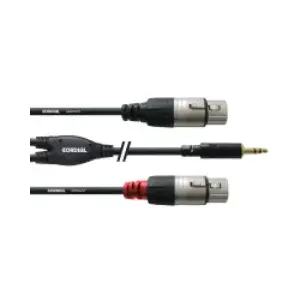 Cordial CFY 1.8 WFF audio cable 1.8 m 2 x XLR 3.5mm Black