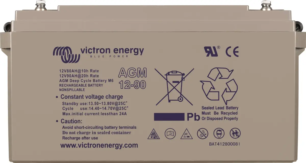 Victron Energy BAT412800084 Uzlādējams mājsaimniecības akumulators
