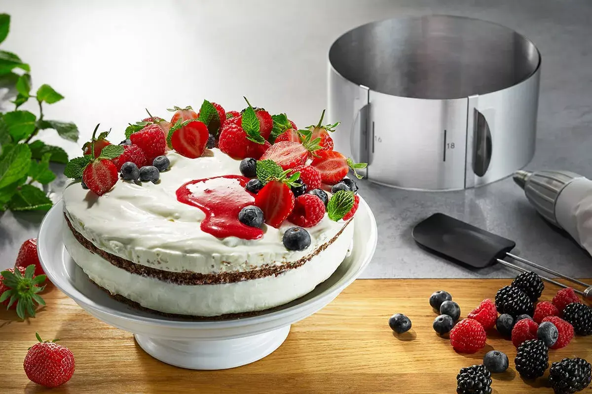 GEFU TONDO cake ring, stainless steel, 100 mm Photo 3