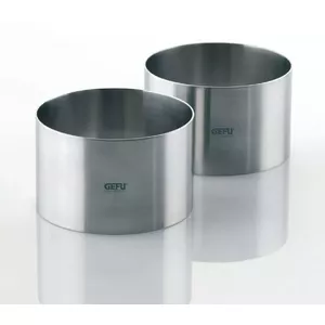Dessert moulds set 2 pcs GEFU G-12160 — stainless steel baking and shaping forms