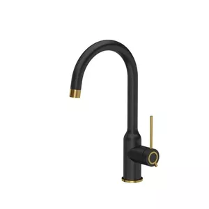Кухонный смеситель QUADRON INGRID 3523500_BLMPVDG1 однорычажный для мойки