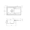Гранитная 1-чашевая мойка Deante ZQJ T113 Photo 2