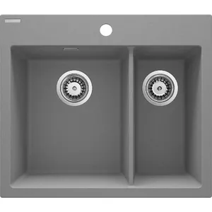 Granite 1.5-bowl sink ZQE S503, scratch-resistant, durable construction
