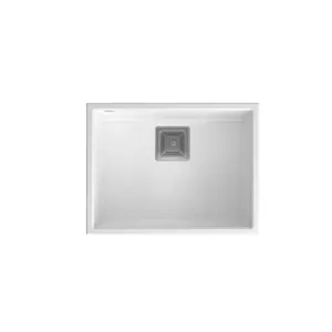 Virtuves izlietne QUADRON DAVID 50 (HQD5542U1-BS) nerūsējošais tērauds, viena bļoda, 50 cm