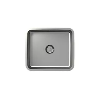 Kitchen sink QUADRON NICOLAS KS1U4035BS_DBS stainless steel single bowl with drainer