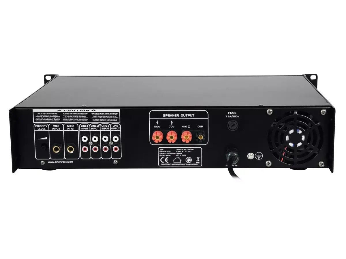 Audio pastiprinātājs Omnitronic 80709630 Photo 4