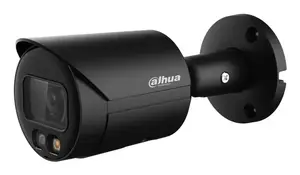 Bullet IP drošības kamera DAHUA IPC-HFW2849S-S-IL-0280B — 8 MP (3840×2160), vadu savienojums, PoE/DC, griestu/sienas stiprinājums, iekštelpām/ārā, melna