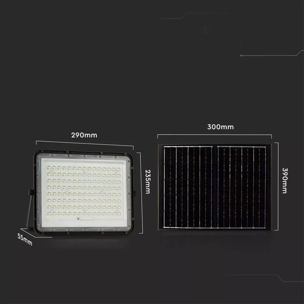 V-TAC VT-180W Solar LED Projector 20W Photo 3