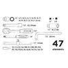 Top Tools 38D550 socket wrench set 47 pcs Photo 2