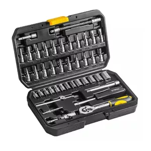 Socket and bit set Topex 38D640 — 46 pieces with ratchet and screwdriver
