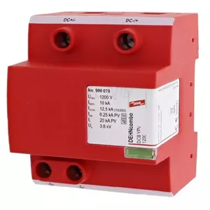 Dehn Combo YPV DC pārsprieguma ierobežotājs PV sistēmām līdz 1200V 4P tips I+II