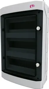 Plastic Switchgear ECH-36PT-S NT 36M 3×12M N+PE IP65 Smoke Door White 1500VDC