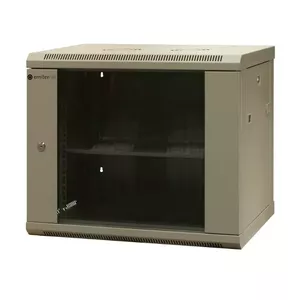 EMITERNET Separate wall-mounted cabinet 19'' 9U, unassembled, sheet metal/glass door, 600x450x500mm width/depth/height. EM/AS6409X