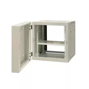 EMITERNET Split hanging cabinet 19" 12U, sheet metal/glass door, 600×550×635mm width/depth/height EM/AH6512
