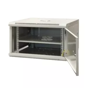 EMITERNET Single-wall hanging cabinet 19 inch 6U with full sheet metal doors