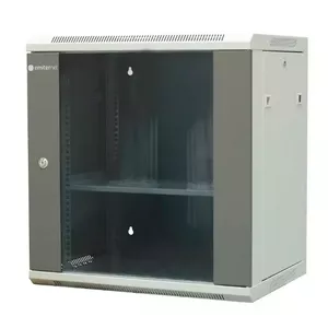 EMITER EM/AP6412 19-inch 12U Wall-Mounted Telecommunication Cabinet with Sheet Metal and Glass Door