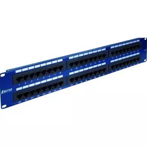 EMITERNET PANEL 19", 48XRJ45 UTP CAT.5E (2U) BLUE DCN/PPFA652K488C5E