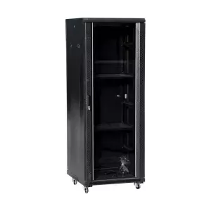 Freestanding rack cabinet Q-LANTEC SS-42U-800-800-01-C 42U 800×800 mm 2050 mm Black