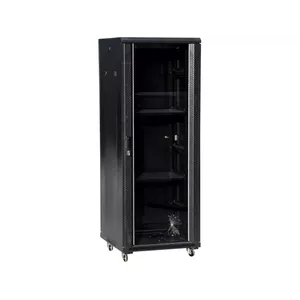 Freestanding rack cabinet Q-LANTEC SS-42U-600-600-01-C, 42U, 600×600 mm, 2050 mm height, black, 19"