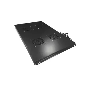 Vented blank panel Alantec SA-FR-4-600-1000-C with 4 × 120 mm fans, black, AC 220/240 V