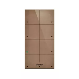 Skārienpanelis Grenton TPA-808-T-02 — 8 skārienzonas, priekšpuse no dabīgās ādas