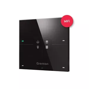 Sienas viedais panelis Grenton WSP-204-W-01, 4 skārienzonas, OLED displejs