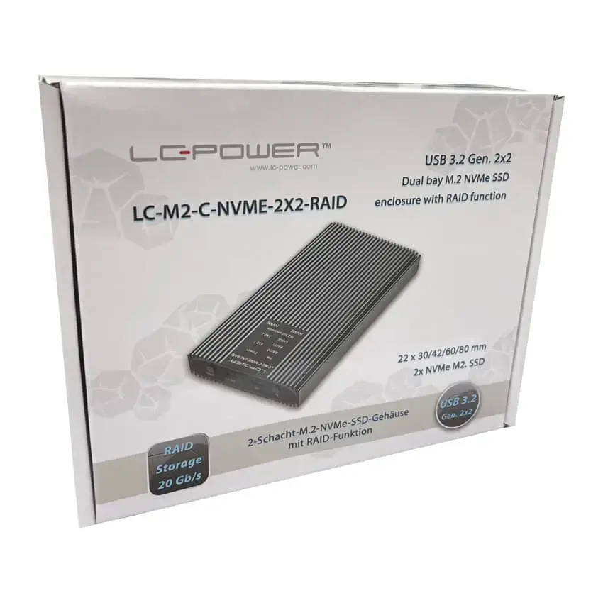 Корпус SSD LC-Power LC-M2-C-NVME-2X2-RAID Photo 14